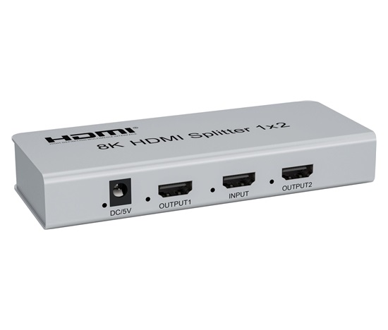 PremiumCord HDMI 2.1 splitter 1-2 porty, 8K@60Hz, 4K@120Hz, 1080p, HDR