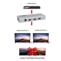 PremiumCord HDMI 2.1 splitter 1-2 porty, 8K@60Hz, 4K@120Hz, 1080p, HDR