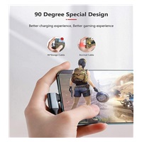 PremiumCord USB-C 2x zahnutý kabel ( USB 3.2 GEN 2x2, 5A, 100W, 20Gbit/s ) bavlněný oplet, délka: 1m