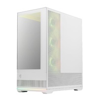 MSI case MAG PANO 110R PZ WHITE, ATX, Průhledná bočnice, 4x 120mm ARGB Fan, bílá