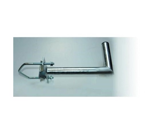 Držák antény na stožár do průměru 150mm s vinklem, žárový zinek, délka 35cm