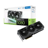PNY VGA NVIDIA GeForce RTX 5080 Triple Fan 16GB OC, RTX 5080 OC, 16GB GDDR7, 3xDP, 1xHDMI