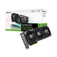 PNY VGA NVIDIA GeForce RTX 5070 Triple Fan 12GB, RTX 5070, 12GB GDDR7, 3xDP, 1xHDMI