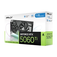 PNY VGA NVIDIA GeForce RTX 5060 Ti Dual Fan 8GB OC, RTX 5060 Ti OC, 8GB GDDR7, 3xDP, 1xHDMI