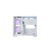 BAZAR Cooler Master case Elite 481 Wood, ATX, Průhledná bočnice, 3x 120mm ARGB Fan, Bílá