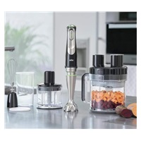 BAZAR Braun MQ9195XLI tyčový mixér, 1200 W, ActiveBlade, plynulá regulace rychl, SmartSpeed - použito, po výměně sekáčku