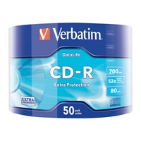 VERBATIM CD-R (50-pack)Wrap/Extra Protection/52x/700MB