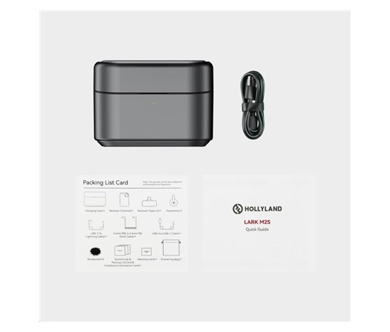 Hollyland LARK M2S Combo Version Charging Case (Space Gray) Fit for LARK M2S