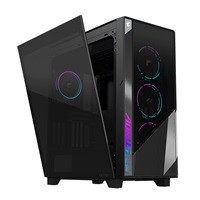 BAZAR - GIGABYTE case AORUS C500 GLASS, bez zdroje, průhledná bočnice, Mid Tower, černá - Poškozený obal (Komplet)