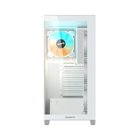 BAZAR - GIGABYTE case GB-C500PI ST, Mid tower, 1xUSB-C 3.2, 2xUSB 3.0, 4x 120mm ARGB Fan, bílá - Po opravě (Komplet)