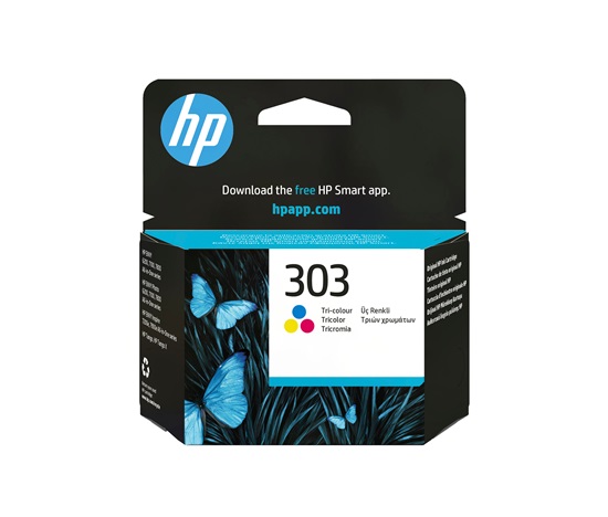 HP 303 Tri-color Original Ink Cartridge (165 pages), T6N01AE