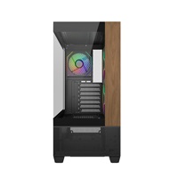 Cooler Master case Elite 690 Wood, ATX, Průhledná bočnice, 3x 120mm ARGB Fan, Černá