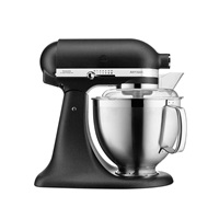 KitchenAid Artisan 5KSM185PSEBK Kuchyňský robot - 10 rychlostí, planetární systém, celokovová konstrukce, černá