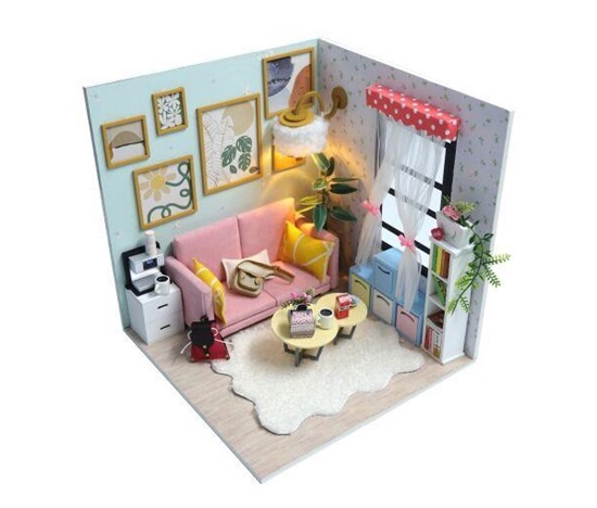 2Kids Toys miniatura domečku Obývací pokoj Sluneční paprsek