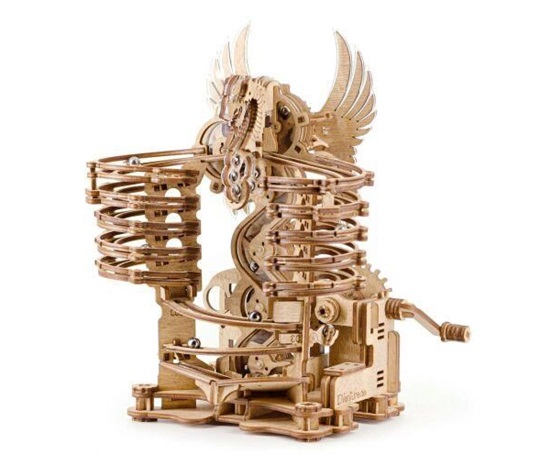 iDventure 3D dřevěná skládačka Kuličková dráha Drak