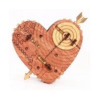 iDventure Hlavolam Trezor dřevěné srdce