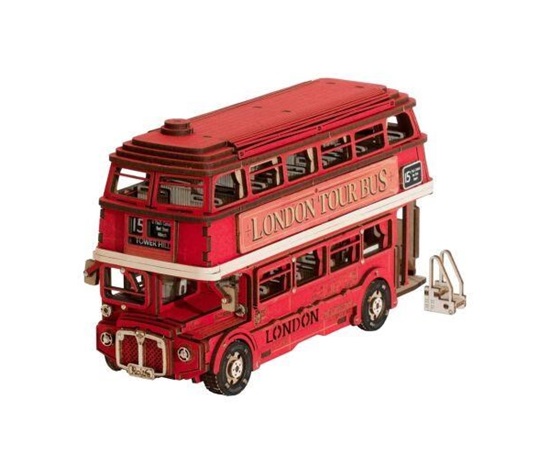 RoboTime 3D dřevěná skládačka Londýnský double-decker