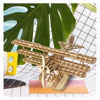 RoboTime dřevěné 3D puzzle Historické letadlo