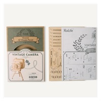 RoboTime dřevěné 3D puzzle Historický fotoaparát