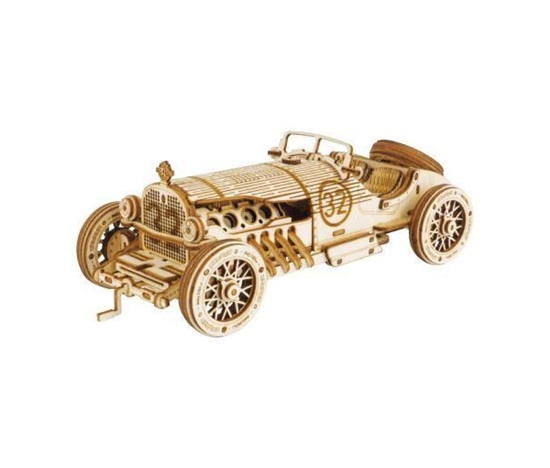 RoboTime dřevěné 3D puzzle Závodní auto