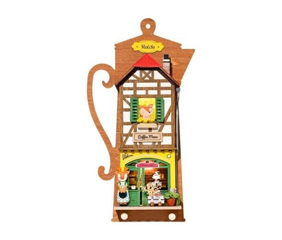 RoboTime miniatura domečku k zavěšení Lenošná kavárna