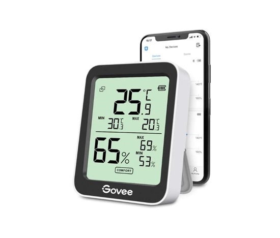 Govee Teploměr a vlhkoměr s displejem, Bluetooth