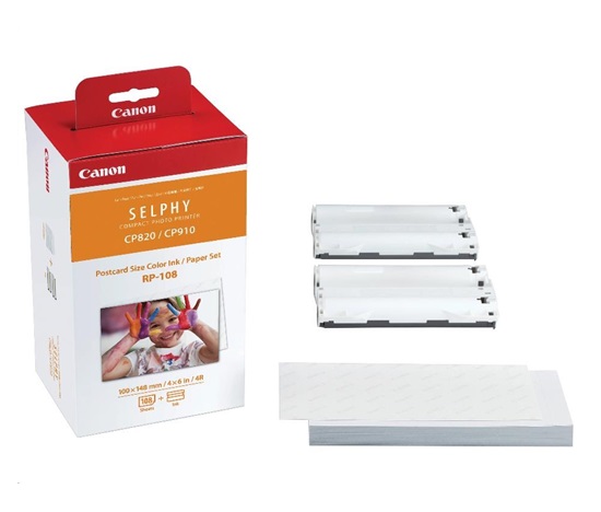 Canon RP-108 papír 100x158mm 108ks do termosublimační tiskárny - poskozeny obal