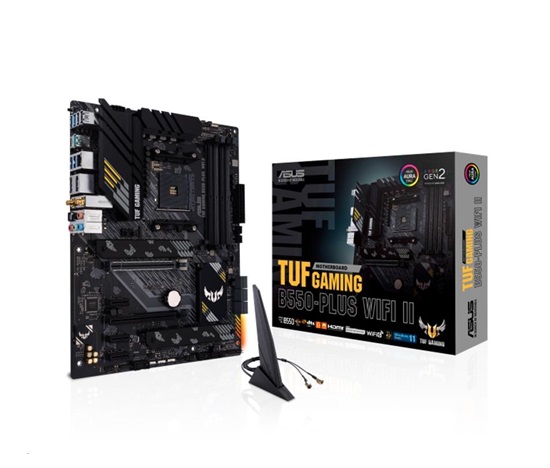 BAZAR - ASUS MB Sc AM4 TUF GAMING B550-PLUS (WI-FI) II, AMD B550, 4xDDR4, 1xDP, 1xHDMI, WI-FI - (Bez příslušenství)