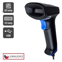 Virtuos CCD 2D čtečka Virtuos HT-851A, USB, bez stojánku, černá