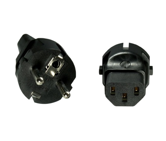 Adaptér CEE 7/7 na IEC C13 napětí 230V, 10A