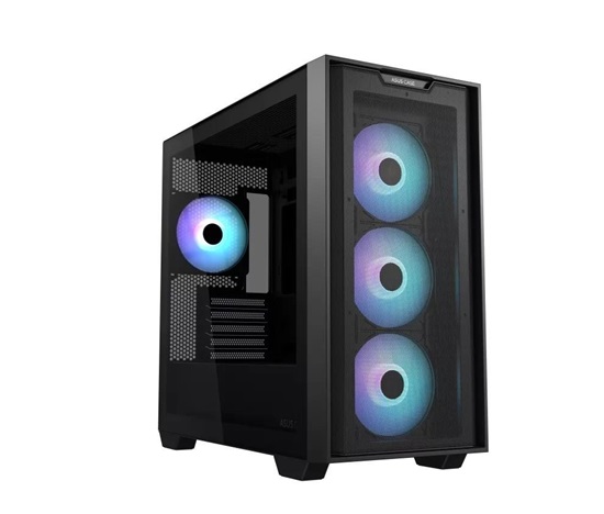 BAZAR - ASUS case A21 PLUS, Mini Tower, průhledná bočnice, 4x 120mm ARGB Fan, černá - Po opravě (Komplet)