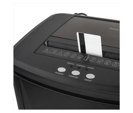 Hama Safe Auto M1200, skartovačka, micro řez, podavač, 120 listů, bezpečnostní úroveň P4 T4 E3