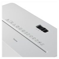 Hama Safe X40-W, skartovačka, křížový řez, 4 listy, bezpečnostní úroveň P4 T4 E3, bílá