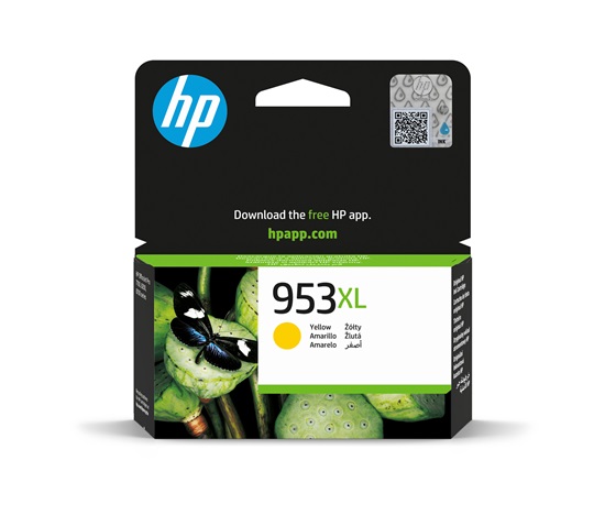 BAZAR - HP 953XL High Yield Yellow Original Ink Cartridge (1,600 pages) - Poškozený obal (Komplet)
