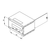 BAZAR - TRITON 19" jednodílný rozvaděč 9U/400mm - rozložený FLAT PACK - Po opravě (Komplet)