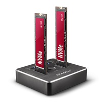 AXAGON ADSA-M2C, USB-C 3.2 Gen 2 - 2x M.2 NVMe SSD CLONE MASTER stacja dokująca