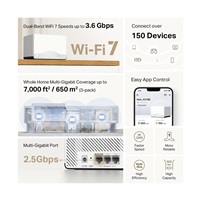 MERCUSYS Halo H27BE(1-pack) WiFi7 Mesh (BE3600,2,4GHz/5GHz,1x2,5GbELAN/WAN,2xGbELAN/WAN)