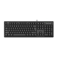 A4tech FKS12, multimediální kancelářská tichá klávesnice, CZ/US, USB, černá