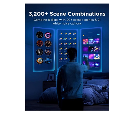 BAZAR - Govee Galaxy Light Projector 2 Pro Matter s reproduktorem - Poškozený obal (Komplet)