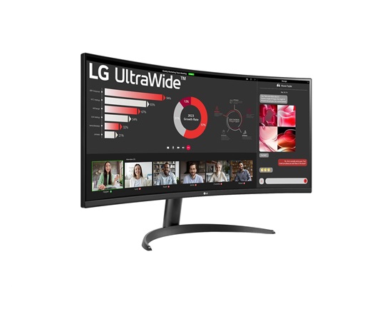 BAZAR - LG MT VA LED 34" 34WR50QK - VA panel, 3440x1440, 2xHDMI, DP, prohnutý - Poškozený obal (Komplet)