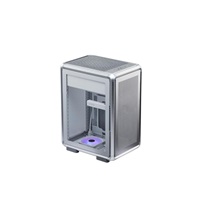 Cooler Master case MasterFrame 400 Mesh Silver, mATX, Průhledná bočnice, 1x 120 mm ARGB Fan, Střibrná