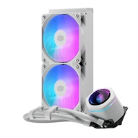 Cooler Master vodní chladič MasterLiquid Core Nex Digital 240 White ARGB, 2x 120mm, ARGB, LGA1851, AM5, Bílá