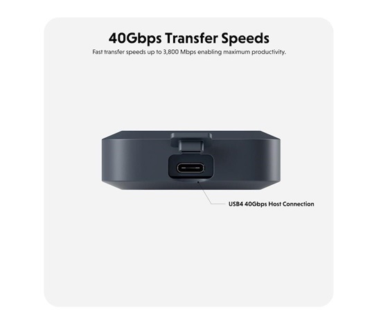 BAZAR - USB4 NVMe Externí ochranné pouzdro na SSD disky