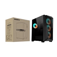 BAZAR GIGABYTE case GB-C301G V2, Mid Tower, 1xUSB-C 3.2, 2xUSB 3.0, ARGB Hub, 4x 120mm ARGB Fan, černá (POŠKOZENÝ OBAL)