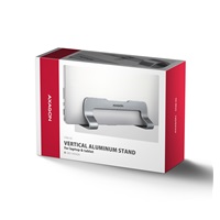 AXAGON STND-VG, aluminiowy stojak pionowy do laptopów 10"-17.3, regulowany rozstaw, szary