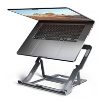 AXAGON STND-LAG, aluminiowa podstawka do laptopów 10"-17.3", regulowana wysokość, szara