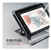 AXAGON STND-LAG, aluminiowa podstawka do laptopów 10"-17.3", regulowana wysokość, szara