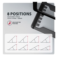 AXAGON STND-LAB, aluminiowa podstawka do laptopów 10"-17.3", regulowana wysokość, czarna