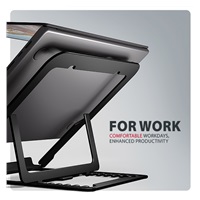 AXAGON STND-LAB, aluminiowa podstawka do laptopów 10"-17.3", regulowana wysokość, czarna