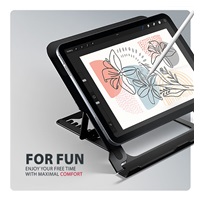 AXAGON STND-LAB, aluminiowa podstawka do laptopów 10"-17.3", regulowana wysokość, czarna